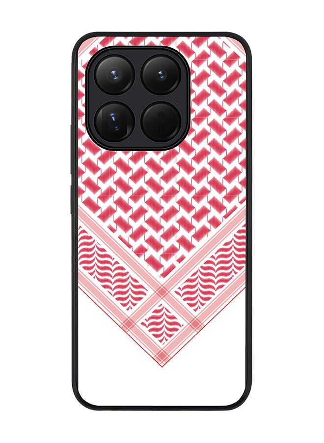 For Xiaomi 15T Case,Slim fit Camera Protection, Shockproof Thin Phone cover  - Victory Shemag (Red)